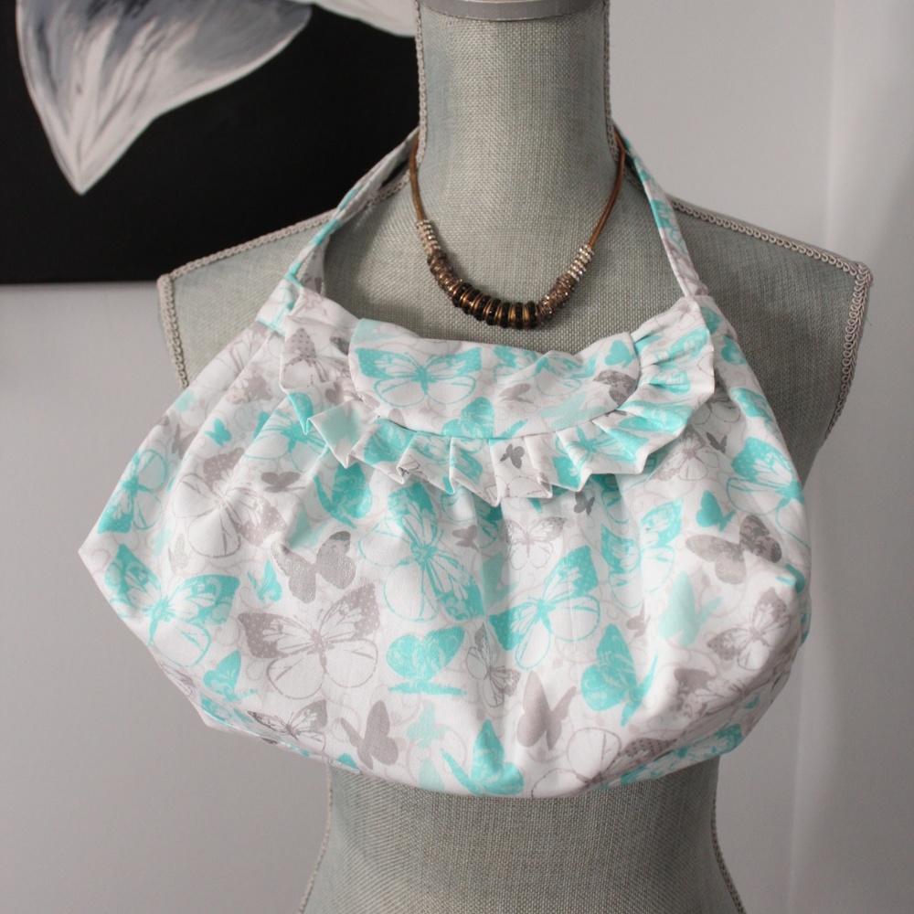 Pretty Butterfly Print Handmade Purse!